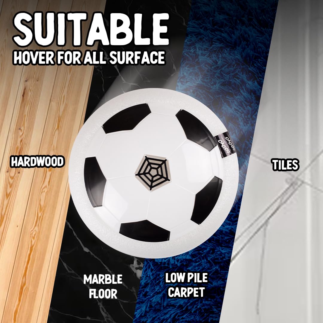 Magic Air Soccer Ball for Toddlers with Flashing Colored LED Lights